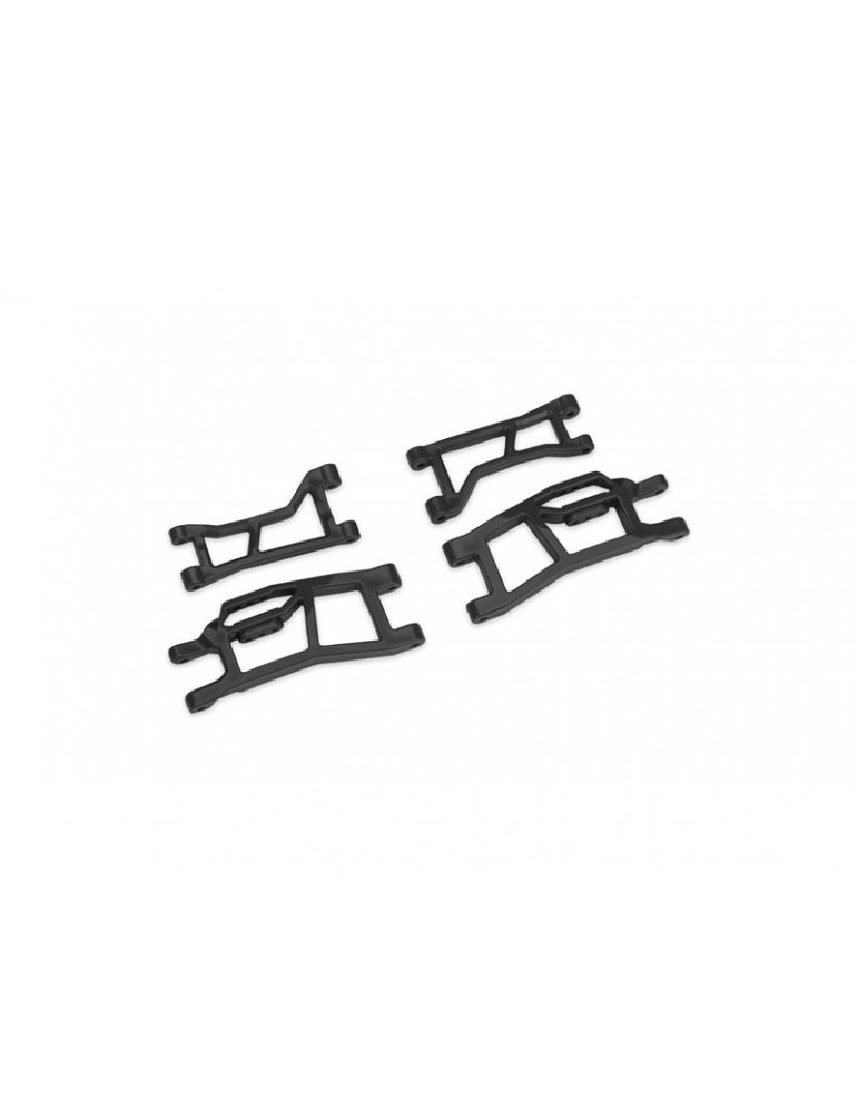 Traxxas Suspension arms, front, black (for use with 10790)