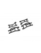 Traxxas Suspension arms, front, black (for use with 10790)