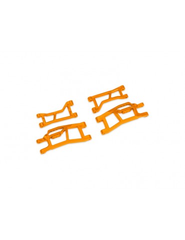 Traxxas Suspension arms, front, orange (for use with 10790)