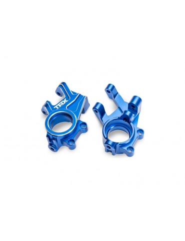 Traxxas Steering blocks, aluminum (blue-anodized) (pair)