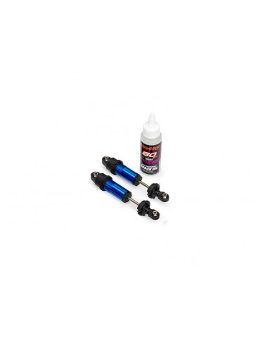Traxxas Shocks, GT-Maxx, front, aluminum (blue-anodized) (2)