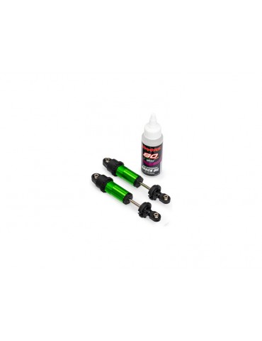 Traxxas Shocks, GT-Maxx, front, aluminum (green-anodized) (2)