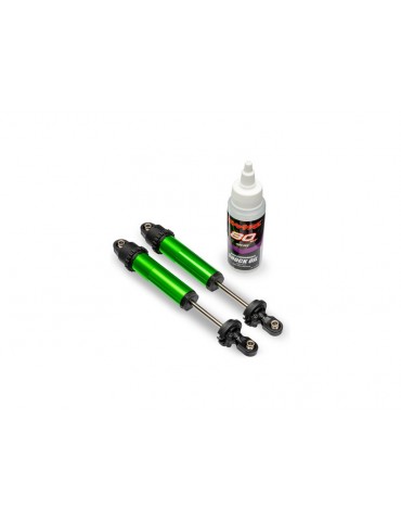 Traxxas Shocks, GT-Maxx, rear, aluminum (green-anodized) (2)
