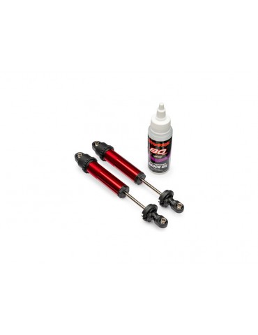 Traxxas Shocks, GT-Maxx, rear, aluminum (red-anodized) (2)