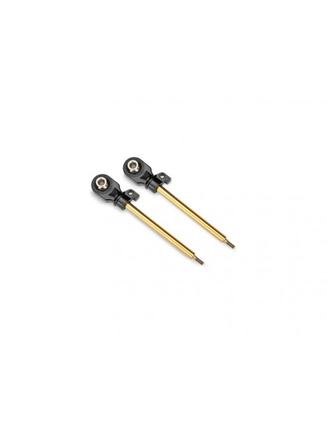Traxxas Shock shafts, GT-Maxx, 72mm (TiN-coated) (2)