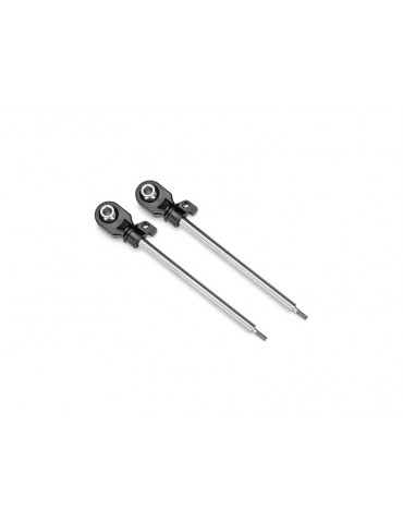 Traxxas Shock shafts, GT-Maxx, 110mm (steel, chrome finish) (2)