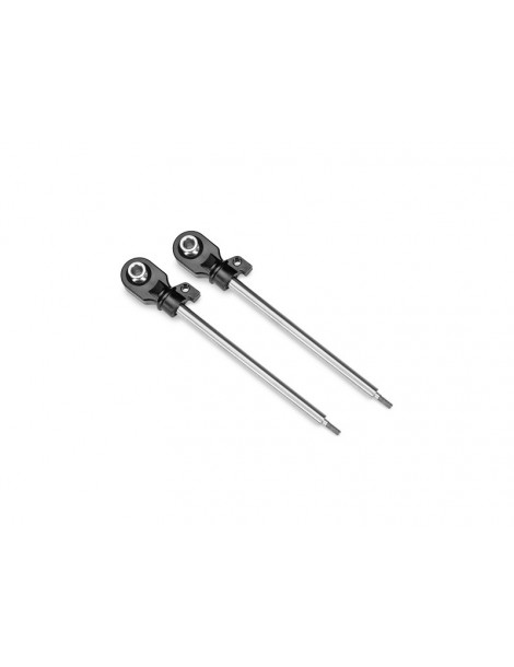 Traxxas Shock shafts, GT-Maxx, 110mm (steel, chrome finish) (2)