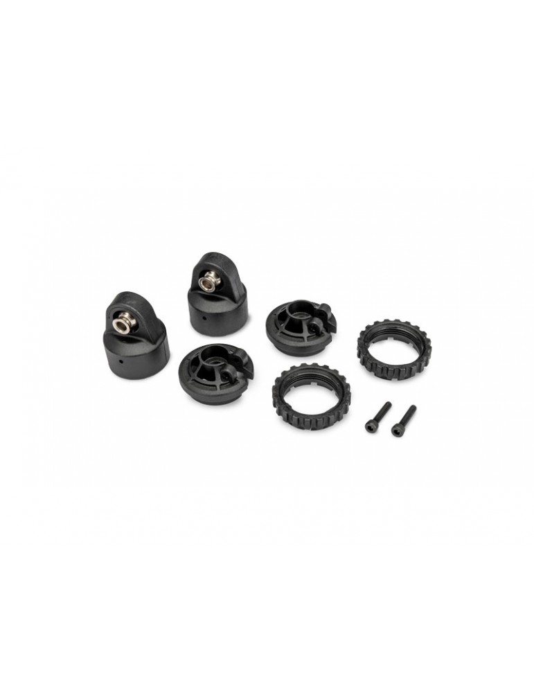 Traxxas Shock caps, GT-Maxx shocks (for 4mm pins)/ spring perch/ adjusters (for 2 shocks)
