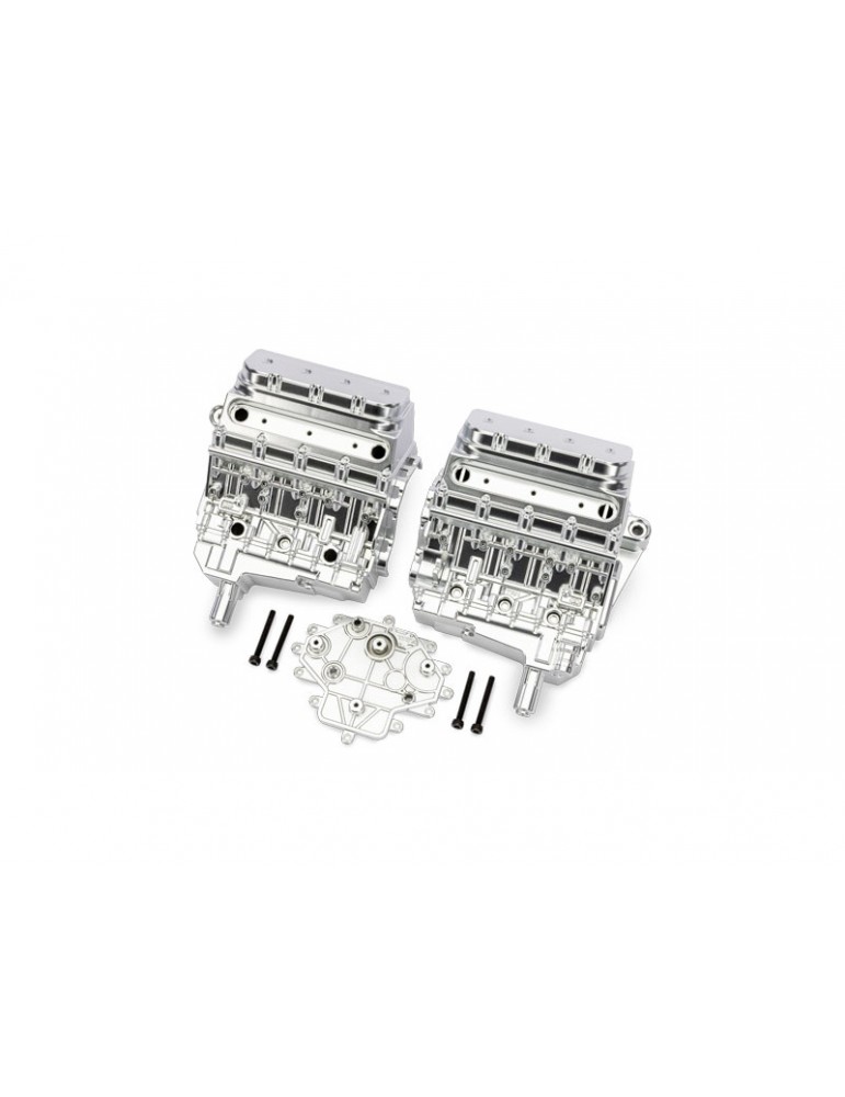 Traxxas Engine block, satin chrome