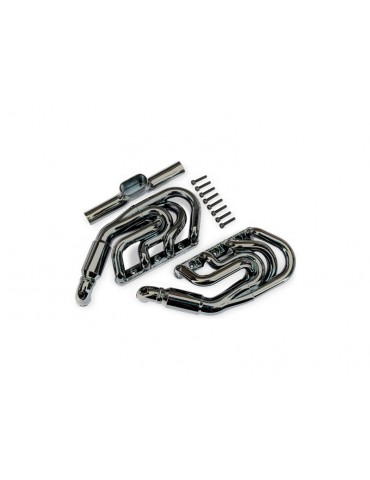Traxxas Engine exhaust, black chrome