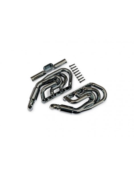 Traxxas Engine exhaust, black chrome