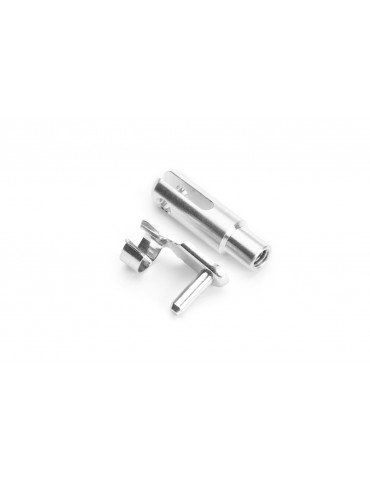 Alu Clevis M4 w. hinged bolts, 1 Pcs.