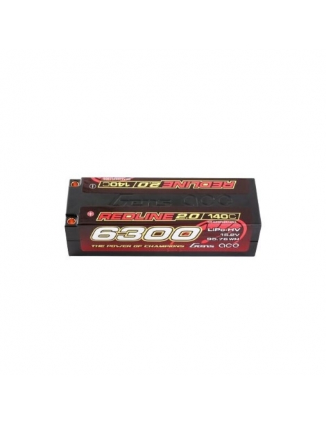 Akumuliatorius GensAce Redline 2.0 4S HV 15.2V-140C-6300 139x47x37mm 452g
