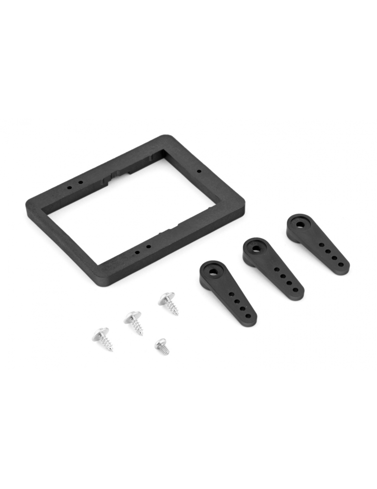 SH-91 3 vnt. servo antgalių rinkinys su 1 vnt. tvirtinimo rėmeliu (SG-0211MG)