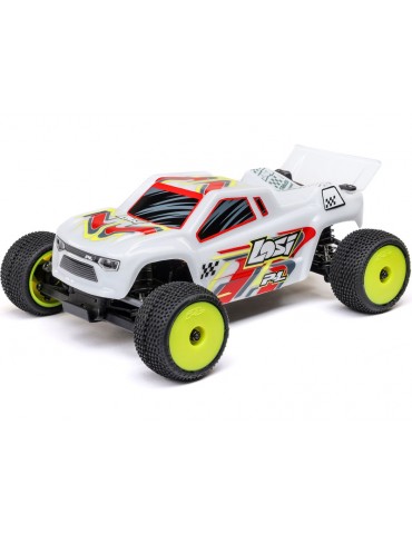 Losi 1/28 Micro-T 2S 2WD RTR Stadium Truck (akumuliatorius ir įkroviklis pridedami), balta