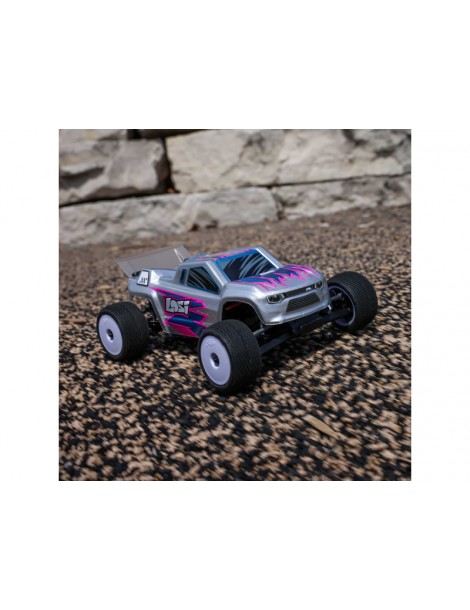 Losi 1/28 Micro-T 2S 2WD RTR Stadium Truck (Battery & Charger Included), White