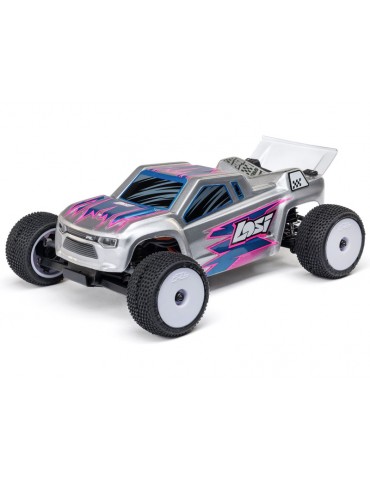 Losi 1/28 Micro-T 2S 2WD RTR Stadium Truck (akumuliatorius ir įkroviklis pridedami), sidabrinė
