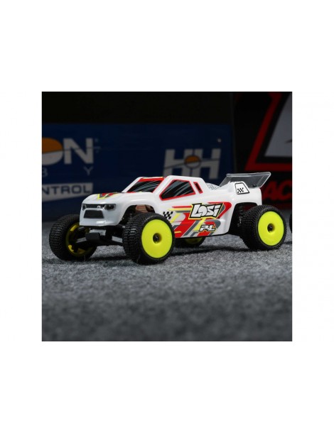 Losi 1/28 Micro-T 2S 2WD RTR Stadium Truck (akumuliatorius ir įkroviklis pridedami), sidabrinė