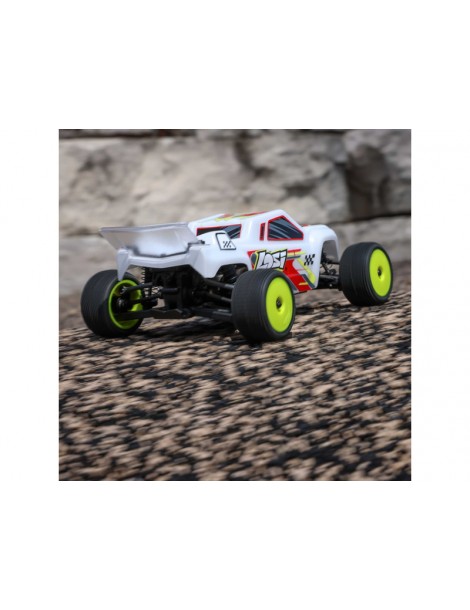 Losi 1/28 Micro-T 2S 2WD RTR Stadium Truck (akumuliatorius ir įkroviklis pridedami), sidabrinė