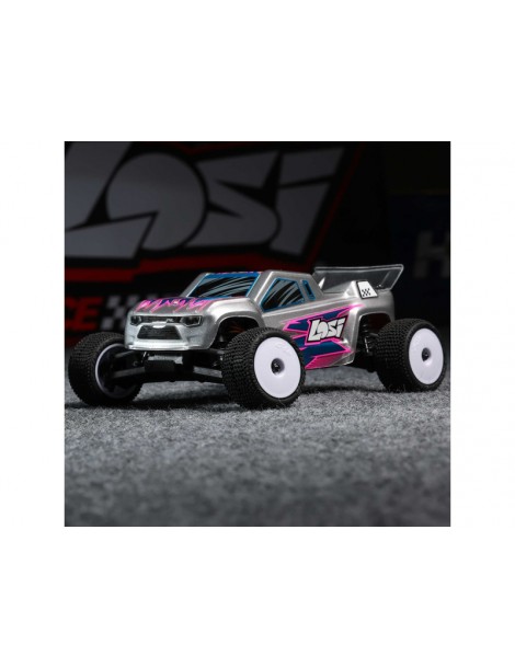 Losi 1/28 Micro-T 2S 2WD RTR Stadium Truck (Battery & Charger Included), Silver