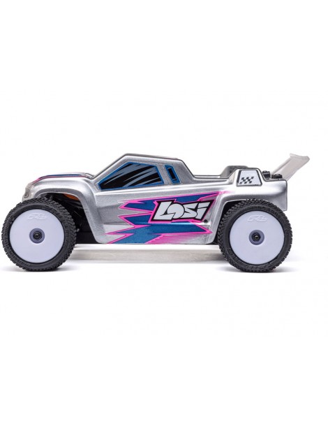 Losi 1/28 Micro-T 2S 2WD RTR Stadium Truck (Battery & Charger Included), Silver