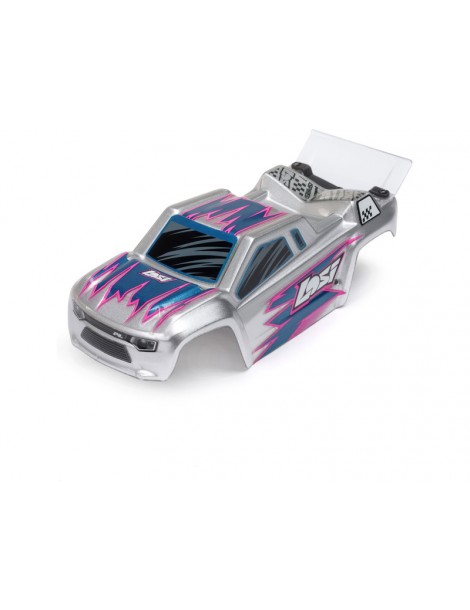 Losi 1/28 Micro-T 2S 2WD RTR Stadium Truck (Battery & Charger Included), Silver