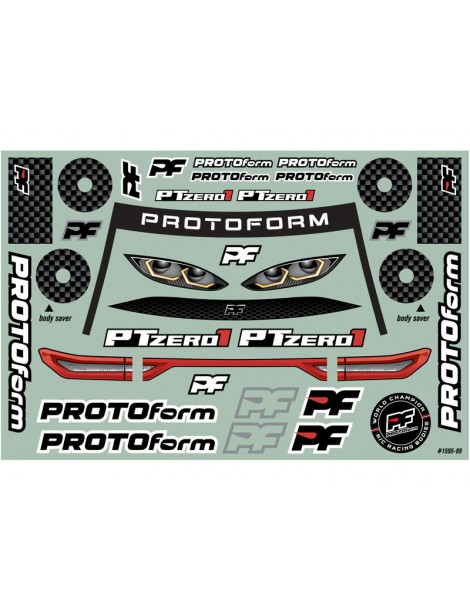 PROTOform 1/10 PTzero1 PRO-Lite (0.5mm) Clear Body for 190mm TC