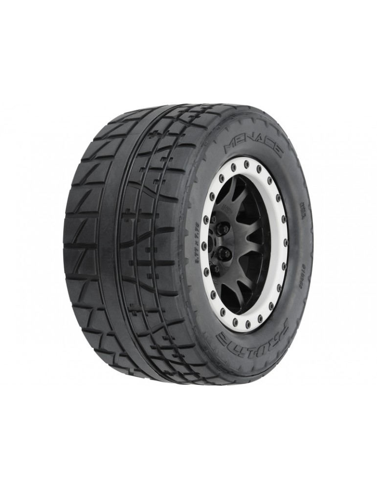 Pro-Line 1/5 Menace HP BELTED Pro-Loc F/R MTD 24mm Blk/Gry Impulse (2) (X-Maxx)