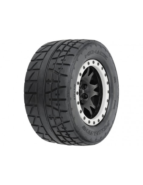 Pro-Line 1/5 Menace HP BELTED Pro-Loc F/R MTD 24mm Blk/Gry Impulse (2) (X-Maxx)