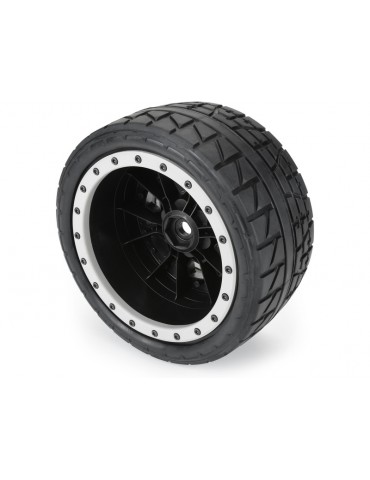 Pro-Line 1/5 Menace HP BELTED Pro-Loc F/R MTD 24mm Blk/Gry Impulse (2) (X-Maxx)