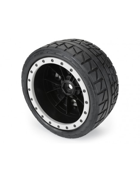 Pro-Line 1/5 Menace HP BELTED Pro-Loc F/R MTD 24mm Blk/Gry Impulse (2) (X-Maxx)