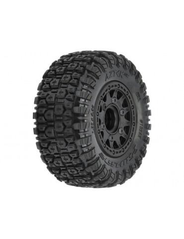 Pro-Line Aztek SC 2.2"/3.0" M2 (Medium) Tires Mounted on Raid Black 6x30 Removable Hex (12mm & 14mm)