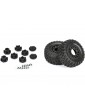 Pro-Line Aztek SC 2.2"/3.0" M2 (Medium) Tires Mounted on Raid Black 6x30 Removable Hex (12mm & 14mm)