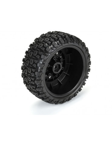 Pro-Line Aztek SC 2.2"/3.0" M2 (Medium) Tires Mounted on Raid Black 6x30 Removable Hex (12mm & 14mm)