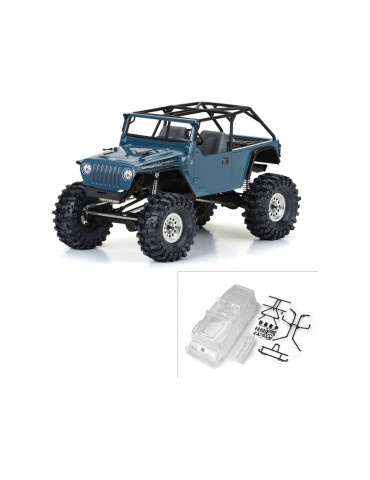 Pro-Line 1/10 2004 Jeep LJ Clear Body/Trail Cage 12.3" Wheelbase Crawlers