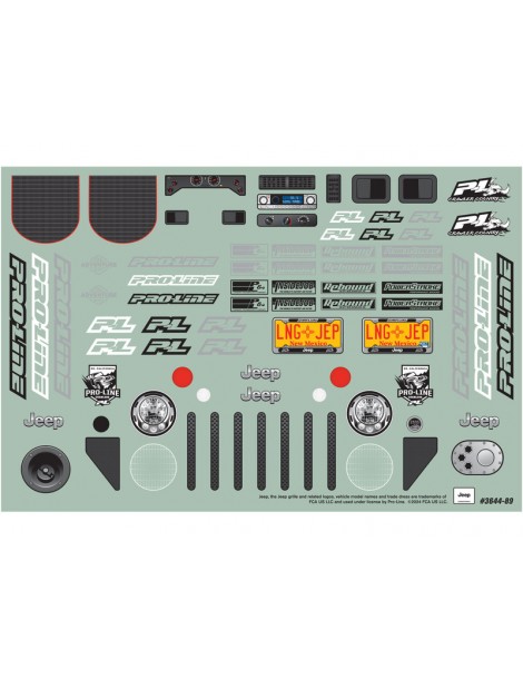 Pro-Line 1/10 2004 Jeep LJ Clear Body/Trail Cage 12.3" Wheelbase Crawlers