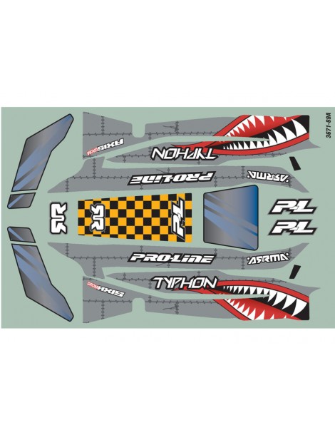 Pro-Line 1/14 Axis Tough-Color Gray Body: Typhon GROM