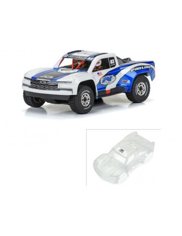 Pro-Line 1/16 iš anksto paruoštas 2019 Chevy Silverado Trophy Truck kėbulas: GROM
