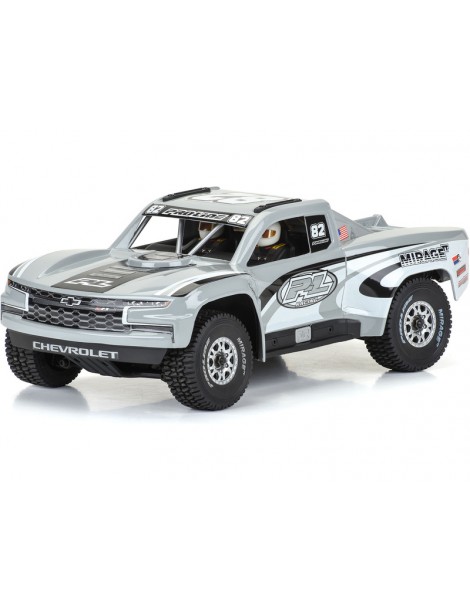 Pro-Line 1/16 iš anksto paruoštas 2019 Chevy Silverado Trophy Truck kėbulas: GROM