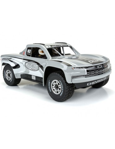 Pro-Line 1/16 iš anksto paruoštas 2019 Chevy Silverado Trophy Truck kėbulas: GROM