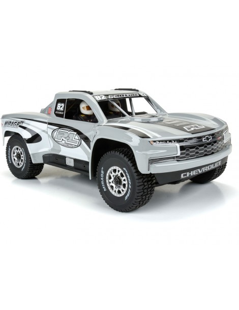 Pro-Line 1/16 iš anksto paruoštas 2019 Chevy Silverado Trophy Truck kėbulas: GROM