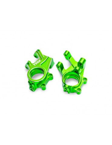 Traxxas Steering blocks, aluminum (green-anodized) (pair)
