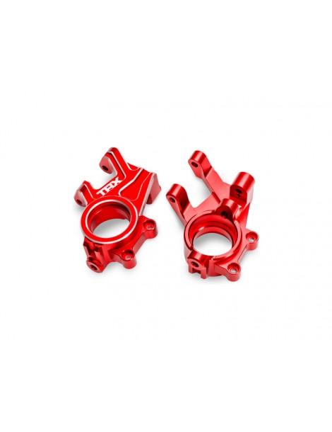 Traxxas Steering blocks, aluminum (red-anodized) (pair) 10936-RED
