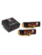 Spektrum Smart Powerstage Air komplektas: G2 2200mAh 4S 50C LiPo (2 vnt.) + S250 įkroviklis