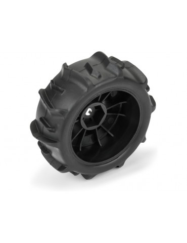Pro-Line 1/16 Dumont F/R Tires MTD 12mm Black Impulse (4): Mojave GROM