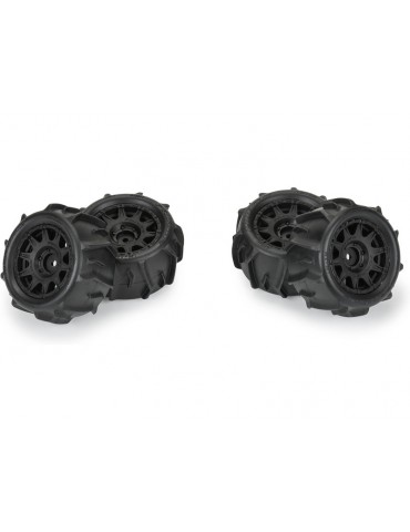 Pro-Line 1/18 Dumont F/R Tires MTD 12mm Black Raid (4): Granite GROM