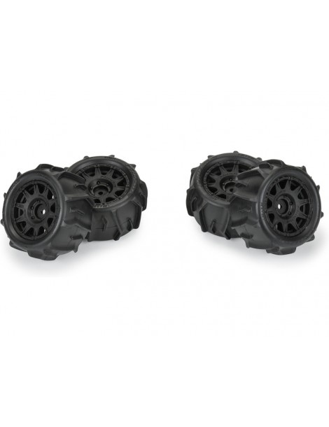 Pro-Line 1/18 Dumont F/R Tires MTD 12mm Black Raid (4): Granite GROM