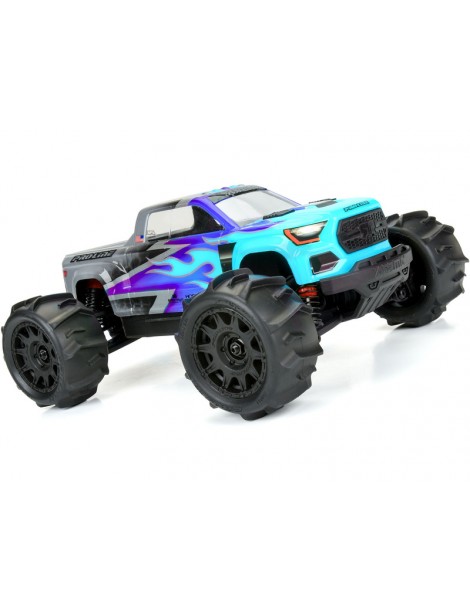 Pro-Line 1/18 Dumont F/R Tires MTD 12mm Black Raid (4): Granite GROM