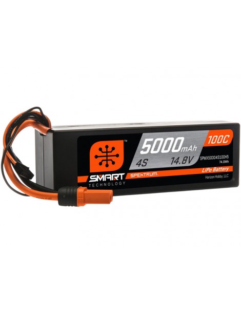 Akumuliatorius Spektrum Smart LiPo 14.8V 5000mAh 100C HC IC5