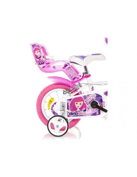 Vaikiškas dviratis DINO Bikes Fairy 12" baltas